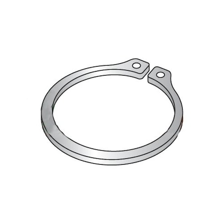 Newport Fasteners External Retaining Ring, Stainless Steel Plain Finish, 1/2 in Shaft Dia, 100 PK 945893